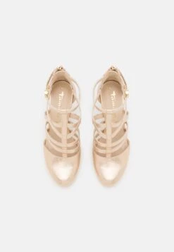 Tamaris Plateaupumps - Light Gold Glam -Dames Kledings Winkel 01026c6161c54f438d0b29f8d043c5e6