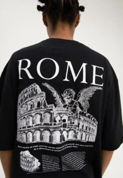 YOURTURN Rome Tee Unisex - T-Shirt Print - Black -Dames Kledings Winkel 08118908e58b4a0da085e870dddd4421