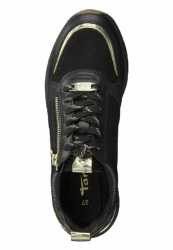 Tamaris Sneakers Laag - Black Gold -Dames Kledings Winkel 0eb99fa9b7fd44f9af2771803d258bea