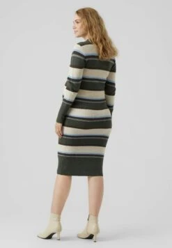 Mamalicious Mlcasey - Gebreide Jurk - Whitecap Gray -Dames Kledings Winkel 125a5ae2ff9746639a4d784a61731983