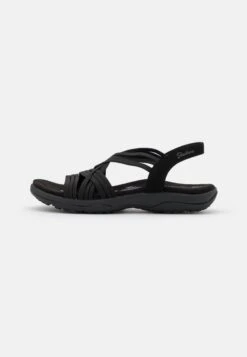 Skechers Reggae Slim Fit - Sandalen - Black Gore -Dames Kledings Winkel 1a43b0eea73945c5980c2552541b671a