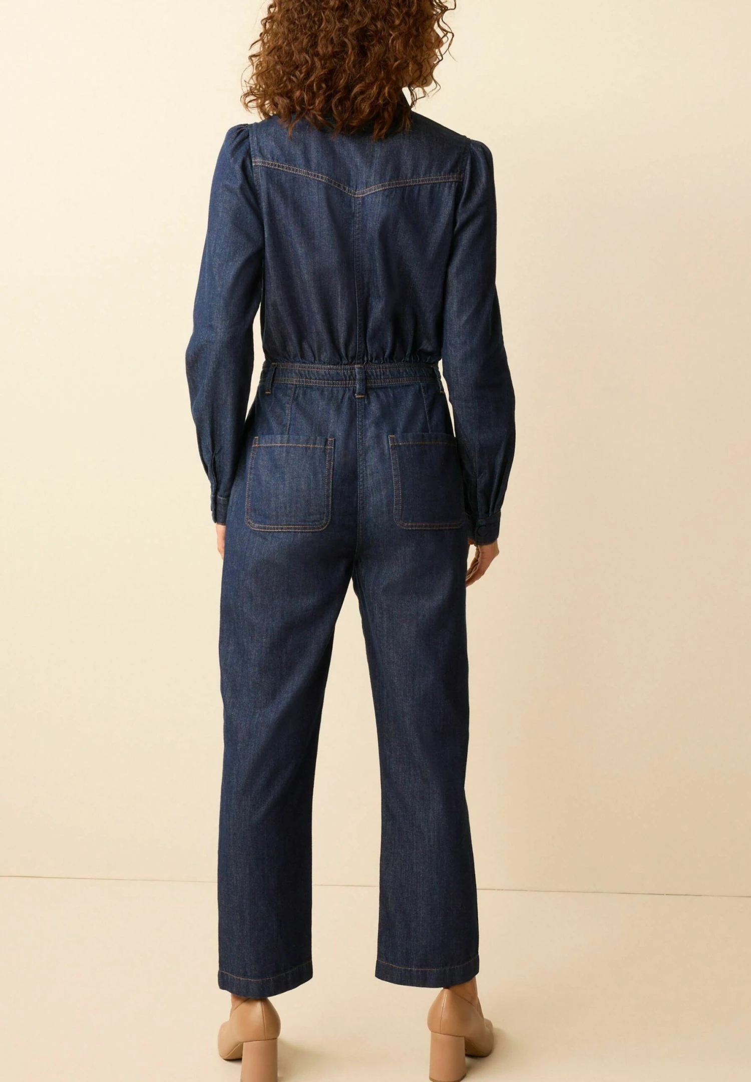 Next Button Through Boilersuit Petite - Jumpsuit - Rinse 4 Next Button Through Boilersuit Petite - Jumpsuit - Rinse - Afbeelding 2