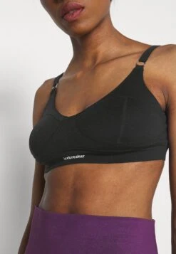 Icebreaker Merino Queens Clasp Bra - Sport Bh - Black -Dames Kledings Winkel 22551071461349939f18889e8be0b48c