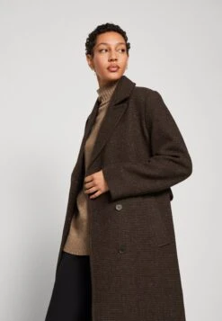 Selected Femme Slfmilo Coat - Mantel - Java Check -Dames Kledings Winkel 24cad1c5a02a4d8d832fd20fd77c1454