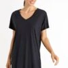 HANRO Laura - Nachtjapon - Midnight -Dames Kledings Winkel 26d29d1b670e475199b0aab821a89f48
