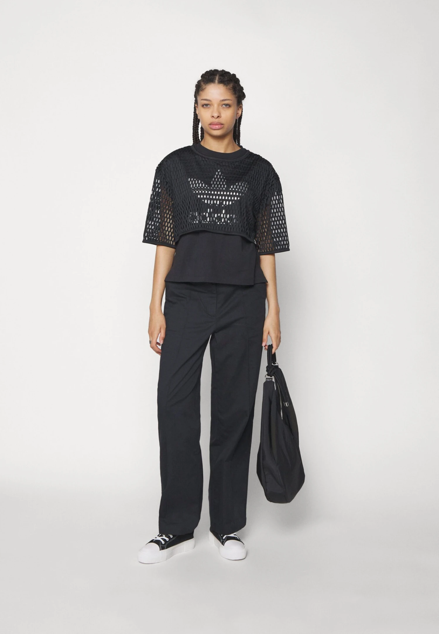 Adidas Originals Big Logo Tee 2 In 1 - T-Shirt Print - Black 8 Adidas Originals Big Logo Tee 2 In 1 - T-Shirt Print - Black - Afbeelding 6