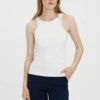 Vero Moda Bianca Sl Noos - Top - Snow White -Dames Kledings Winkel 2d072014917345ba81271469c07148a4