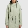 Khujo Adda - Halflange Jas - Blassgrün -Dames Kledings Winkel 30d717705cc5411f916aa5441f0635d3