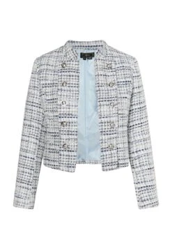 Faina Bouclé - Blazer - Blau Mehrfarbig -Dames Kledings Winkel 39362cc806cf413aa20bfa6e7f1b5688