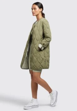 Khujo Sira - Jas - Olivgrün -Dames Kledings Winkel 3cc8e7e5765c4b86854ff140a02d1985