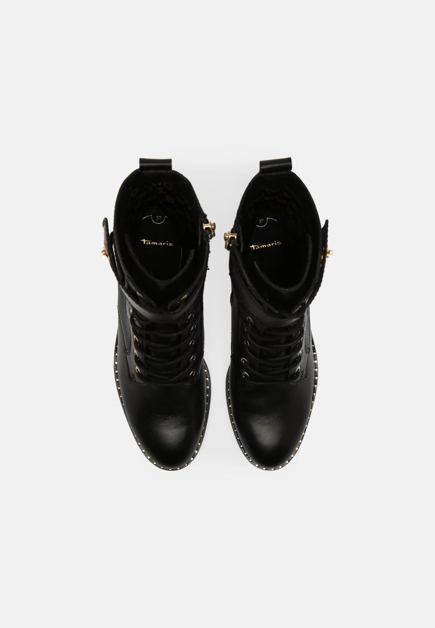 Tamaris Veterboots - Black/Gold 7 Tamaris Veterboots - Black/Gold - Afbeelding 5