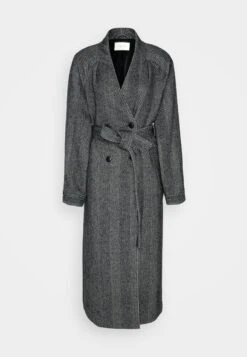 Gestuz Farren Coat - Mantel - Black/White -Dames Kledings Winkel 4079e005e4bc4264be708e0637118ad4
