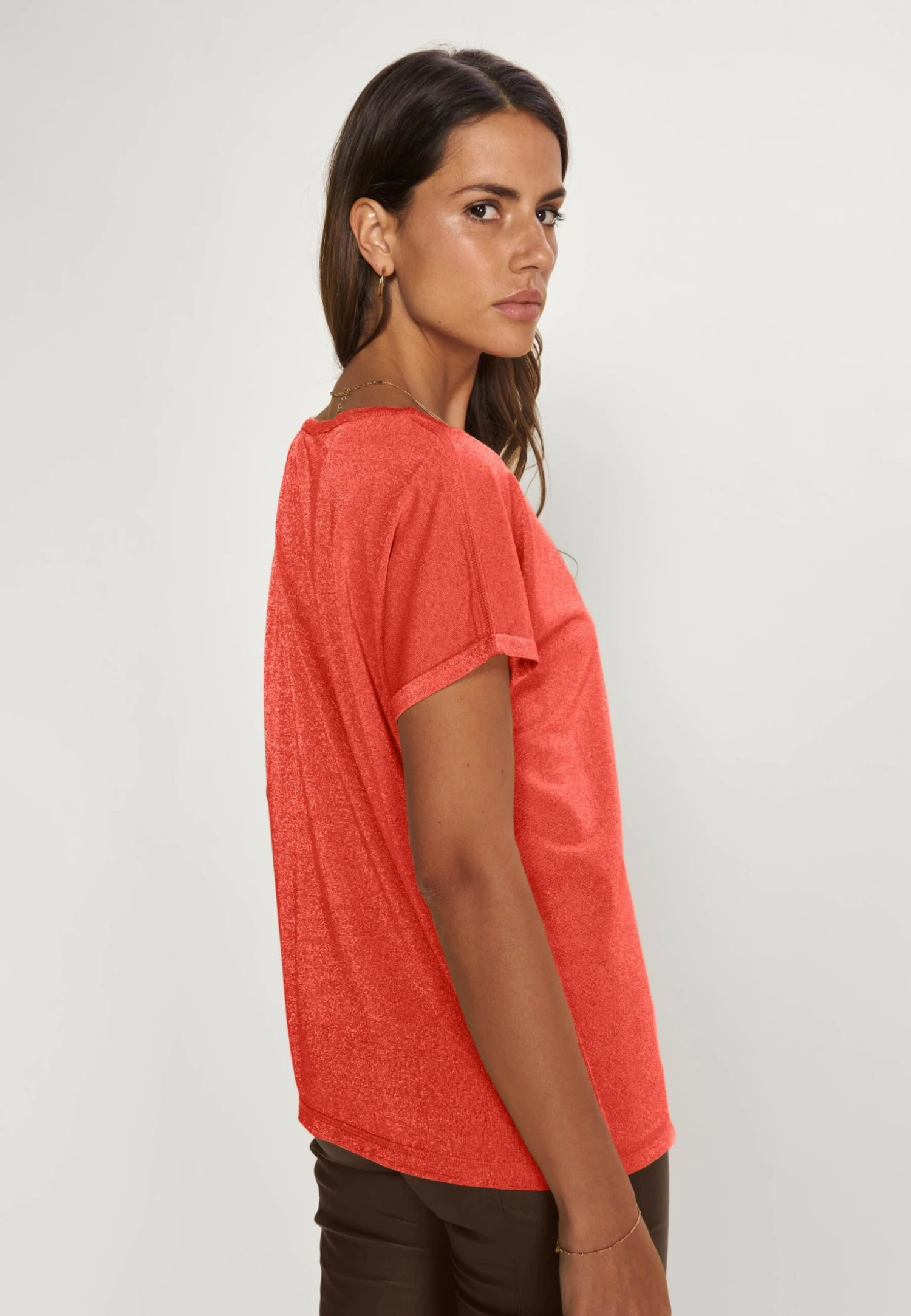 Mos Mosh Kay Tee - T-Shirt Basic - Burnt Ochre 5 Mos Mosh Kay Tee - T-Shirt Basic - Burnt Ochre - Afbeelding 3