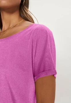 Mos Mosh Kay Tee - T-Shirt Basic - Vivid Viola -Dames Kledings Winkel 4709a0627ab34dd095b85e7659f6456e