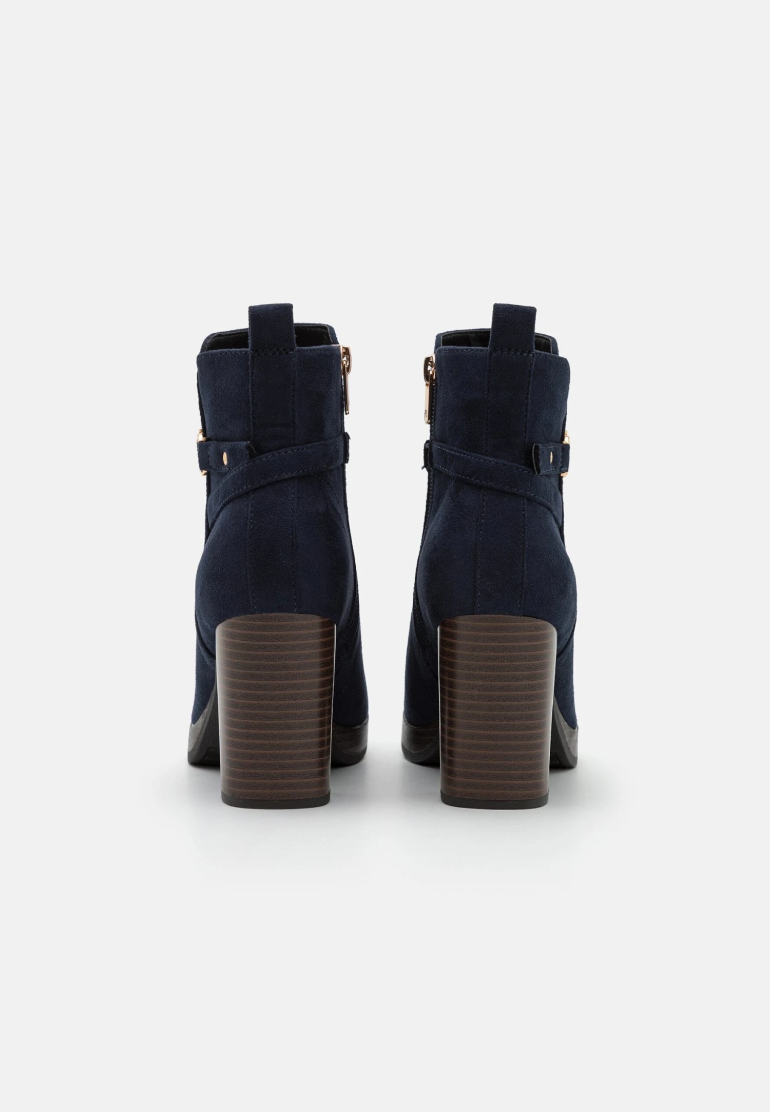 Anna Field Enkellaarsjes Met Plateauzool - Dark Blue 5 Anna Field Enkellaarsjes Met Plateauzool - Dark Blue - Afbeelding 4