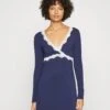 Anna Field Nachtjapon - Dark Blue -Dames Kledings Winkel 4b6b2ad408a74060a9a55bdd96d8dc46