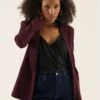 Anna Field Blazer - Bordeaux -Dames Kledings Winkel 519507e583db4e14bec138c19ee571a5
