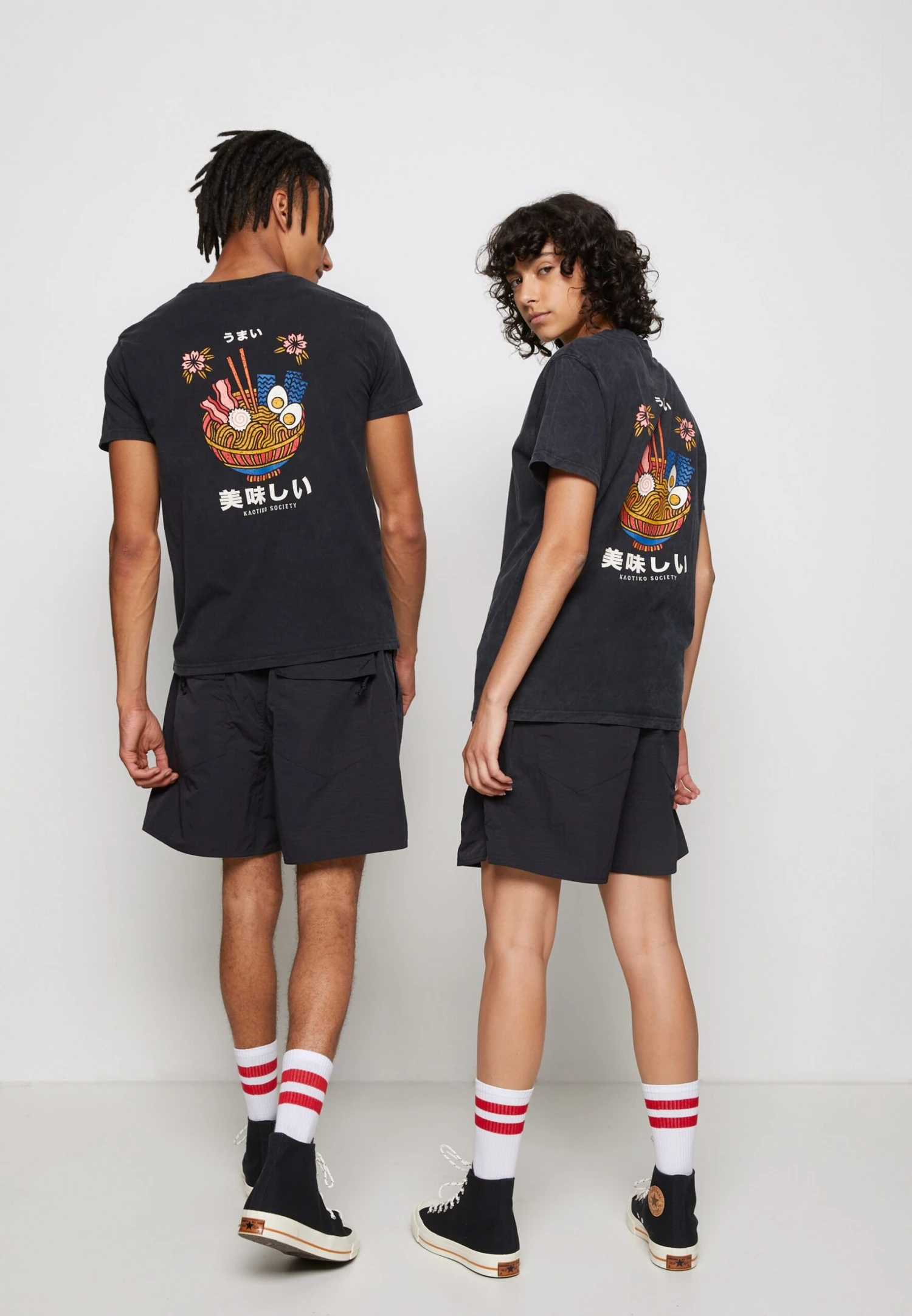 Kaotiko Washed Ramen - T-Shirt Print - Black 3 Kaotiko Washed Ramen - T-Shirt Print - Black