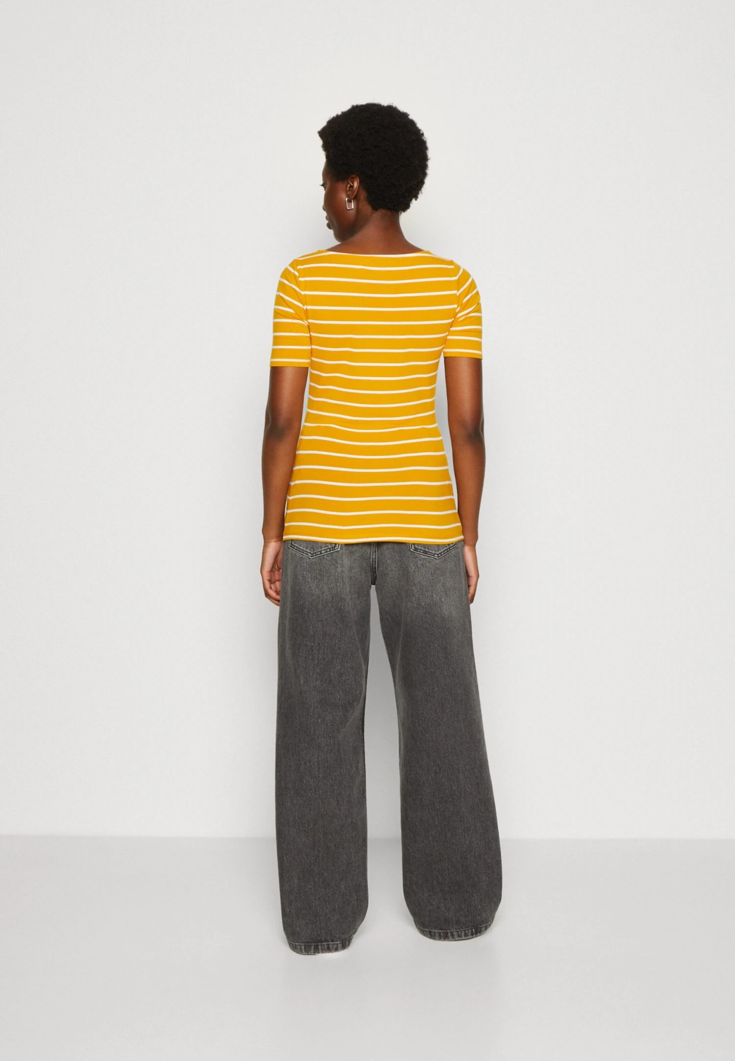 Anna Field T-Shirt Print - Dark Yellow/White 5 Anna Field T-Shirt Print - Dark Yellow/White - Afbeelding 3