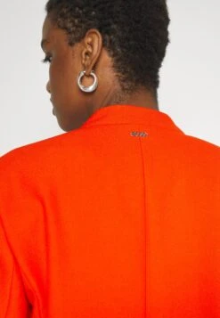 Boss Slim-Fit Cropped Jacket With Collarless Styling - Blazer - Bright Orange -Dames Kledings Winkel 6f7874f6fcf24bdca8450114e8ba7098