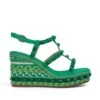 Alma En Pena Zavala - Sandalen Met Sleehak - Verde Oscuro 1 Alma En Pena Zavala - Sandalen Met Sleehak - Verde Oscuro -Dames Kledings Winkel 745e909258a54b36b0543b225c1c96fc
