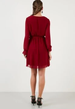 LELA Mini- Jurk - Bordeaux -Dames Kledings Winkel 74d1d23a325f46848303e7459e248be2