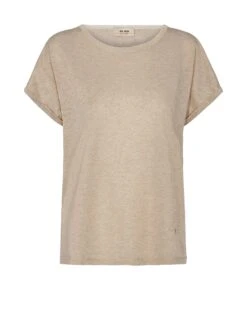 Mos Mosh Kay Tee - T-Shirt Basic - Gold -Dames Kledings Winkel 79dcb027171c49339f351b79ff546c98
