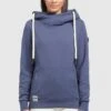 Khujo Rhabea - Hoodie - Dunkelblau -Dames Kledings Winkel 7b06425f3cfa426198d1ce1cd904d2a5