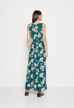 Anna Field Maxi-Jurk - Dark Green/Pink -Dames Kledings Winkel 7b080599932547a6a1682be4c8d1bc9b