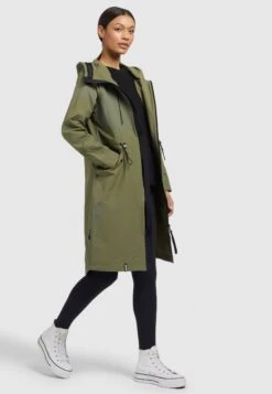 Khujo Marnia - Regenjas - Olivgrün -Dames Kledings Winkel 7d5631e9e80f445c9351d7875ca4a13e