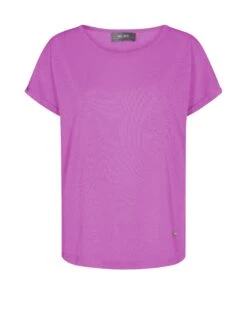 Mos Mosh Kay Tee - T-Shirt Basic - Vivid Viola -Dames Kledings Winkel 7dcf37fd19ef4d3797ed2c1050b793a1