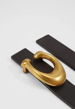 Coach Sculpted Reversible Belt - Riem - Black/Saddle -Dames Kledings Winkel 7f9fe237f2df4489beeab3be15a246b4