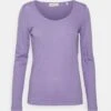 Marc O'Polo Deep Round Neck - Longsleeve - Sunbleached Purple -Dames Kledings Winkel 85ba2476748c40158371102e8ab3d606