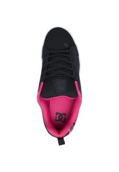 DC SHOES Court Graffik - Sneakers Laag - Black/Pink Stencil -Dames Kledings Winkel 869cf91cfdae45ac828dc6a7a12cb0d7