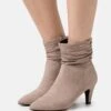 Korte Laarzen - Taupe -Dames Kledings Winkel 873eb98143da4d2c90eec3908a97990e