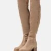 Overknee Laarzen - Beige 1 Overknee Laarzen - Beige -Dames Kledings Winkel 8aacc4850f7d4cf48102a28313092cc2