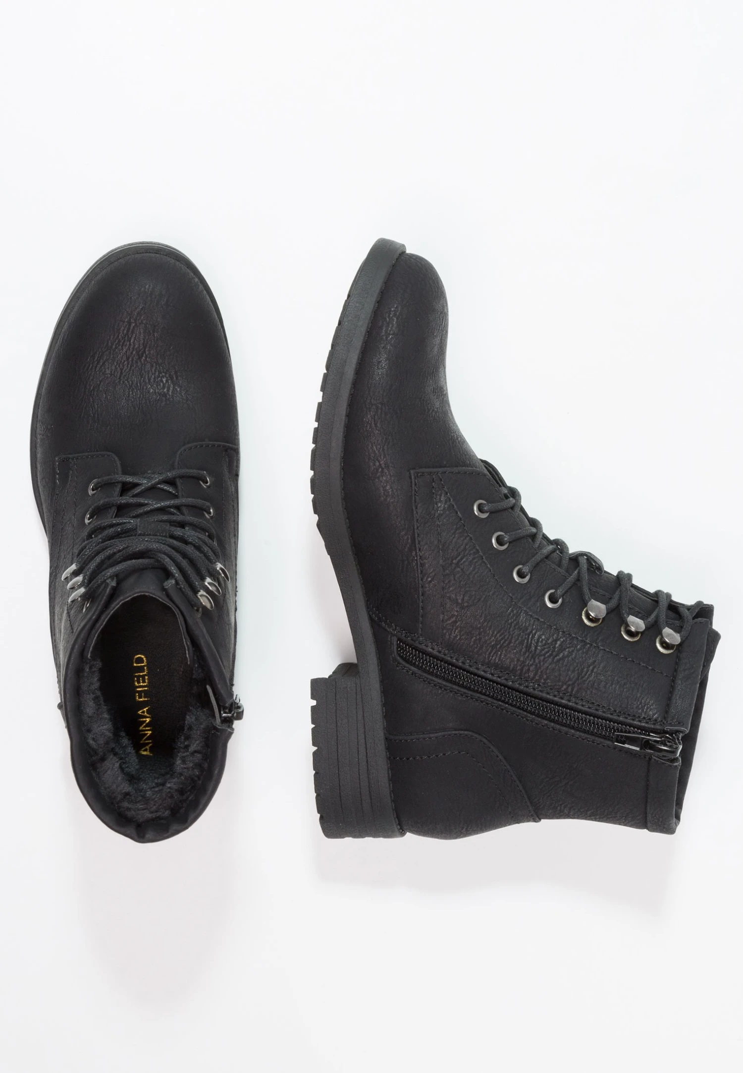 Anna Field Winter Boot - Veterboots - Black 5 Anna Field Winter Boot - Veterboots - Black - Afbeelding 3