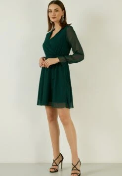 LELA Mini- Jurk - Petrol Blue -Dames Kledings Winkel 8d8cc3759043454b8467934ba98d785a