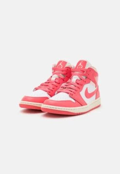 Air Jordan 1 Mid - Sneakers Hoog - White/Sea Coral/Atmosphere/Sail -Dames Kledings Winkel 936f07ec158e42198359cd0625e3cd9e