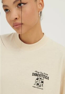 YOURTURN Unisex - T-Shirt Print - Mottled Light Brown -Dames Kledings Winkel 941aa9d5ee30436d949c8e1dc9b62969