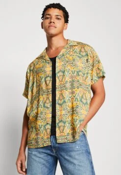 Kaotiko Shirt Jordania Unisex - Overhemdblouse - Mustard -Dames Kledings Winkel 9f8a8bc2b41949e5a6160e2b7432e5b0