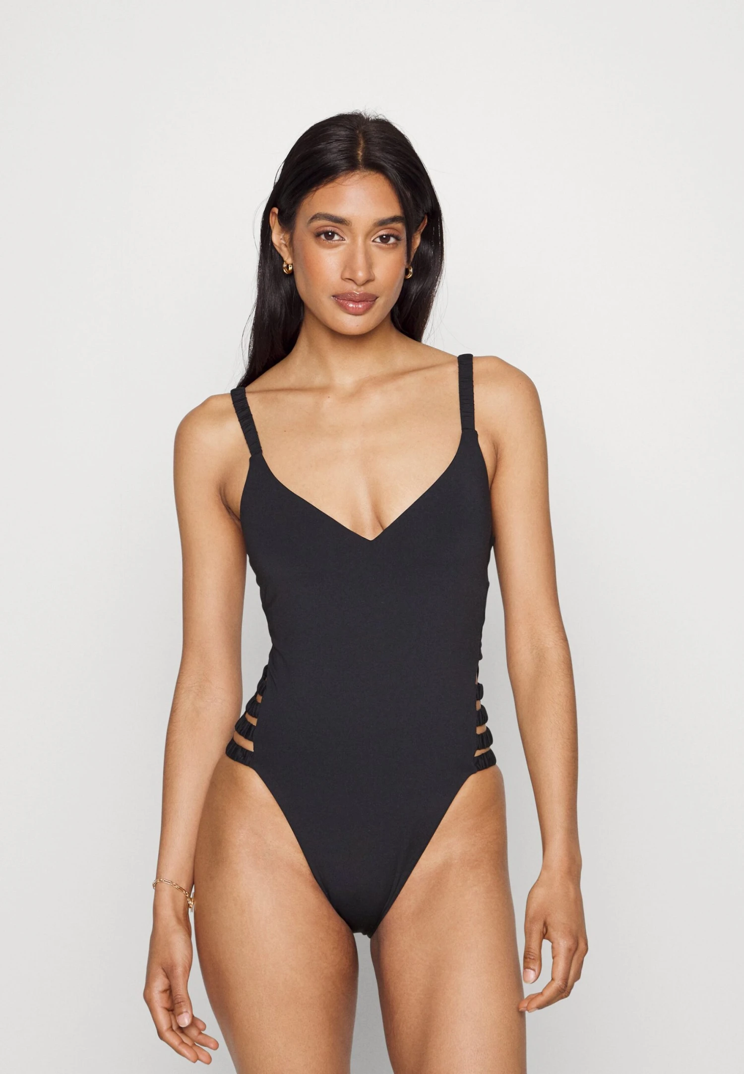 Seafolly Collective Gathered Strap One Piece - Badpak - Black 3 Seafolly Collective Gathered Strap One Piece - Badpak - Black