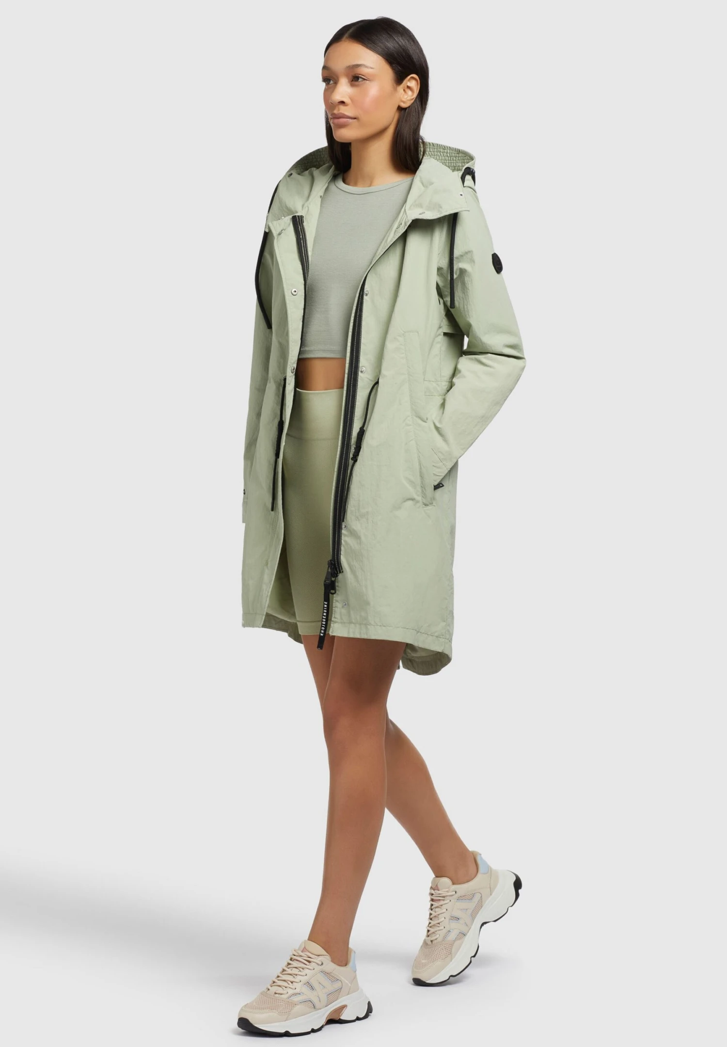 Khujo Adda - Halflange Jas - Blassgrün 7 Khujo Adda - Halflange Jas - Blassgrün - Afbeelding 5