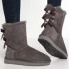 Ugg Bailey Bow - Korte Laarzen - Grey -Dames Kledings Winkel aa2da5fe7ecb456b8e1f9c6957306c7f