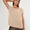 Mos Mosh Kay Tee - T-Shirt Basic - Gold -Dames Kledings Winkel ac383e44e41542509bfbbc5c8f167b6f