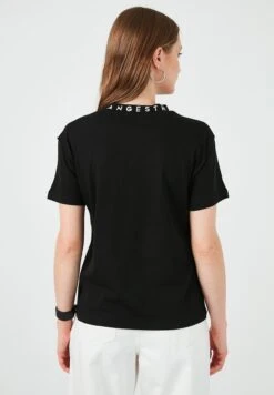 LELA Regular Fit - T-Shirt Print - Black -Dames Kledings Winkel ad36dcac48bc4ca28544768d9fa0b6d4