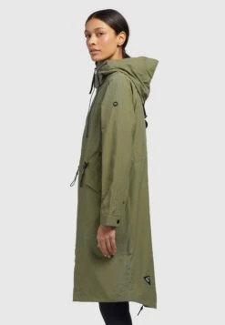 Khujo Marnia - Regenjas - Olivgrün -Dames Kledings Winkel b222e9ab5ed5407fb4c1dbabbce6ece1