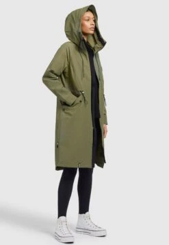 Khujo Marnia - Regenjas - Olivgrün -Dames Kledings Winkel b4760461d059494bb03d4d1d90703c0b