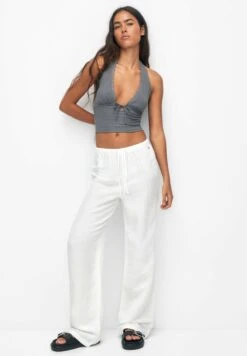 PULL & BEAR Flowing Faded - Broek - White 8 PULL & BEAR Flowing Faded - Broek - White -Dames Kledings Winkel b9ae4c2575dc47389dcd81843391bdfa