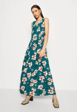 Anna Field Maxi-Jurk - Dark Green/Pink -Dames Kledings Winkel baa227ce9a894cf9a0af24e94c9b805b